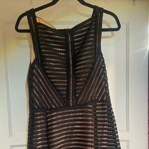 Black and (heavy) Lace Cocktail Dress - XL